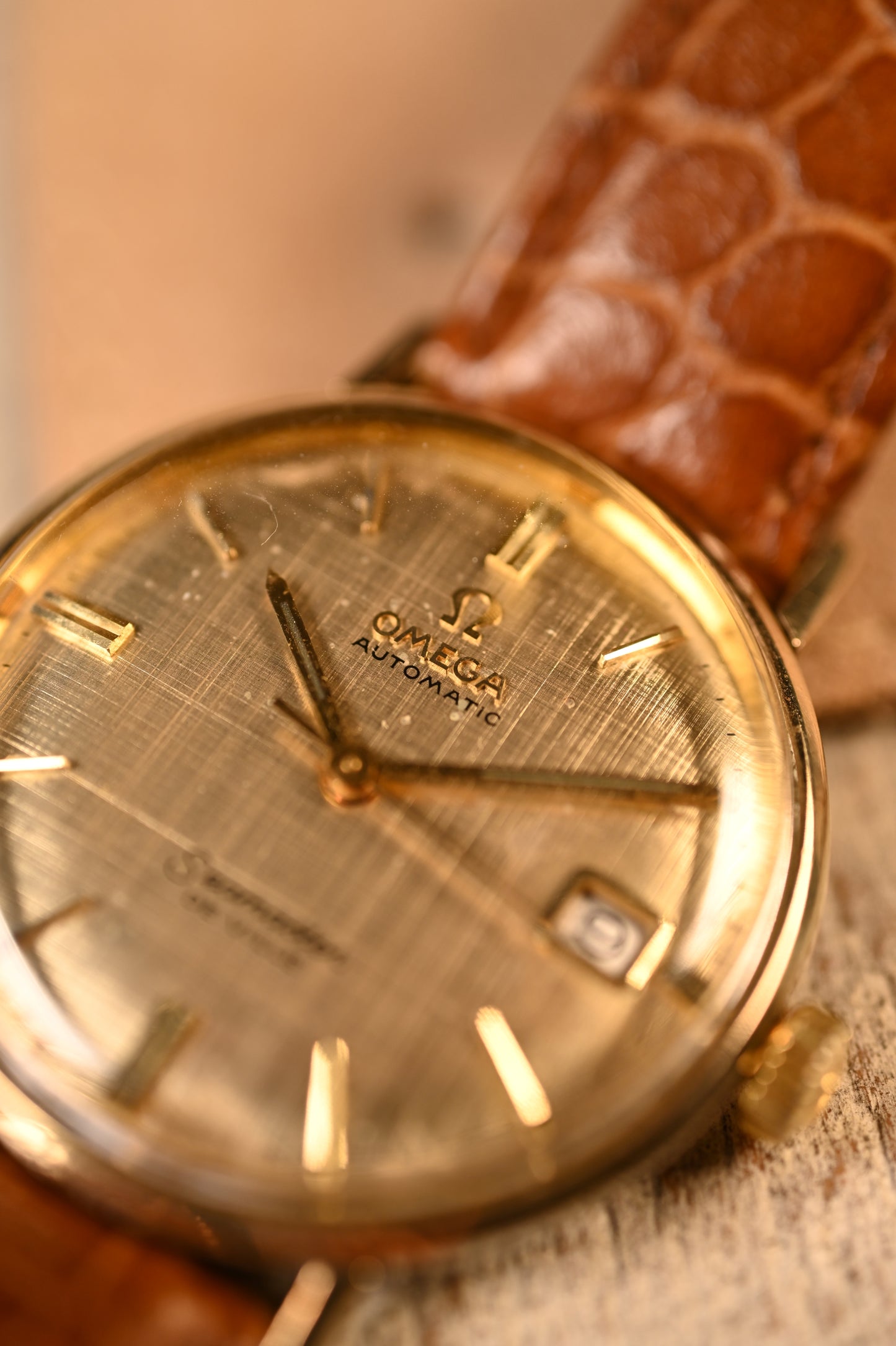 Vintage Omega Seamaster Deville Linen Dial