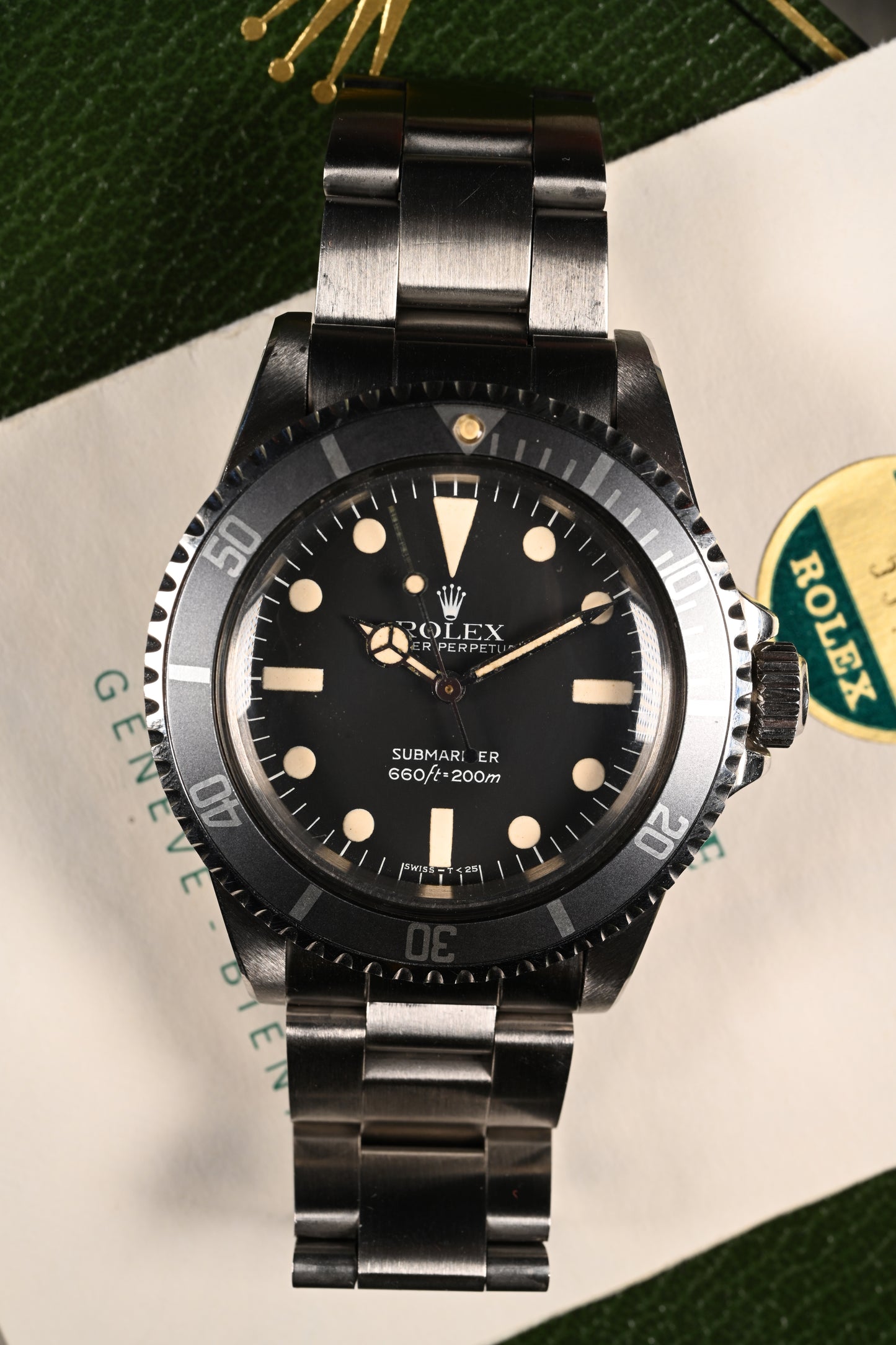 Vintage Rolex Submariner 5513 w/ Box and Papers.