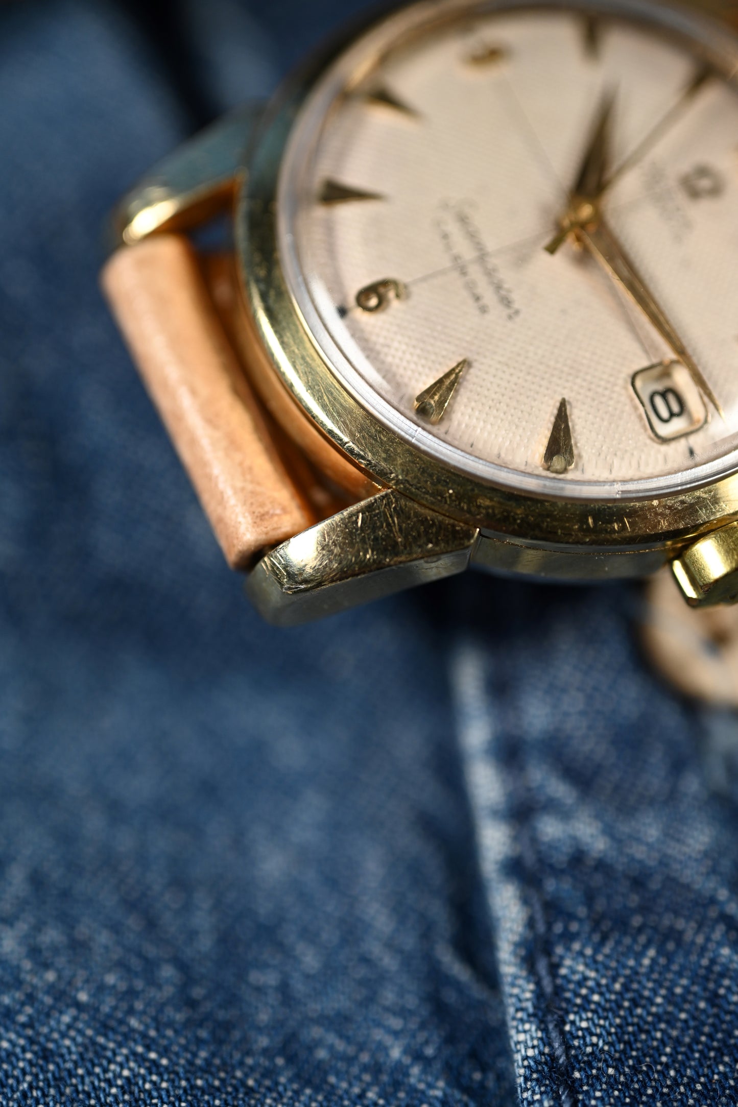 Vintage Omega Seamaster Calendar - Waffle Dial w/ NAIAD crown and original buckle.