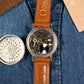 Omega 2180 - Salmon "Sector" dial w/ unpolished case.