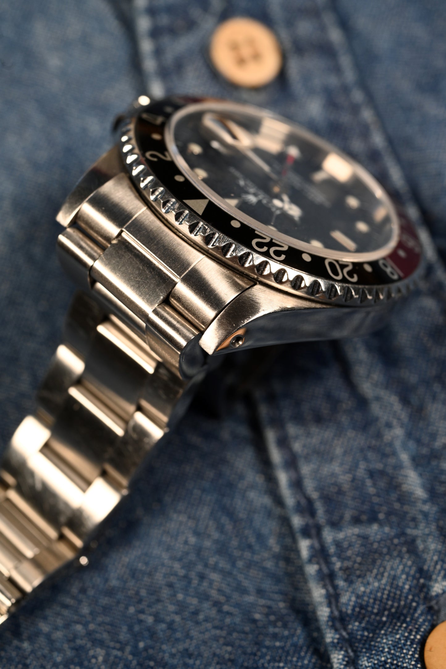 Rolex GMT 16700 "Swiss Only" Dial - Coke w/ extra bezel.