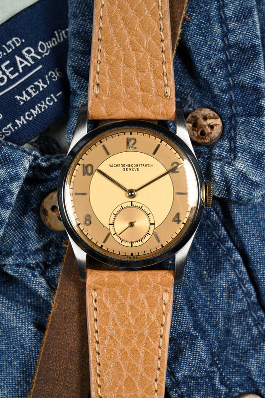 Vacheron & Constantin 4073 - Steel w/ Two Tone Gold Dial and Extract from Archives