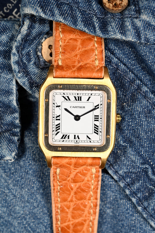 Cartier Santos Dumont "Deux Ors" - Extra Plate (Ultra Thin) w/ Deployment Buckle