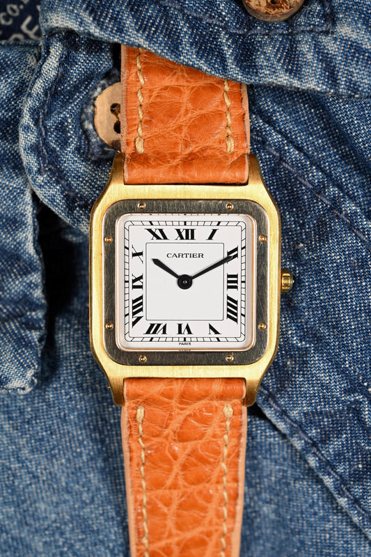 Cartier Santos Dumont "Deux Ors" - Extra Plate (Ultra Thin) w/ Deployment Buckle