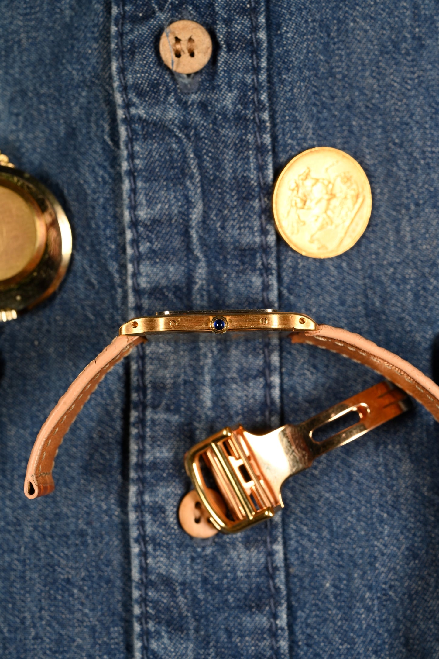 Cartier Santos Dumont "Deux Ors" - Extra Plate (Ultra Thin) w/ Deployment Buckle