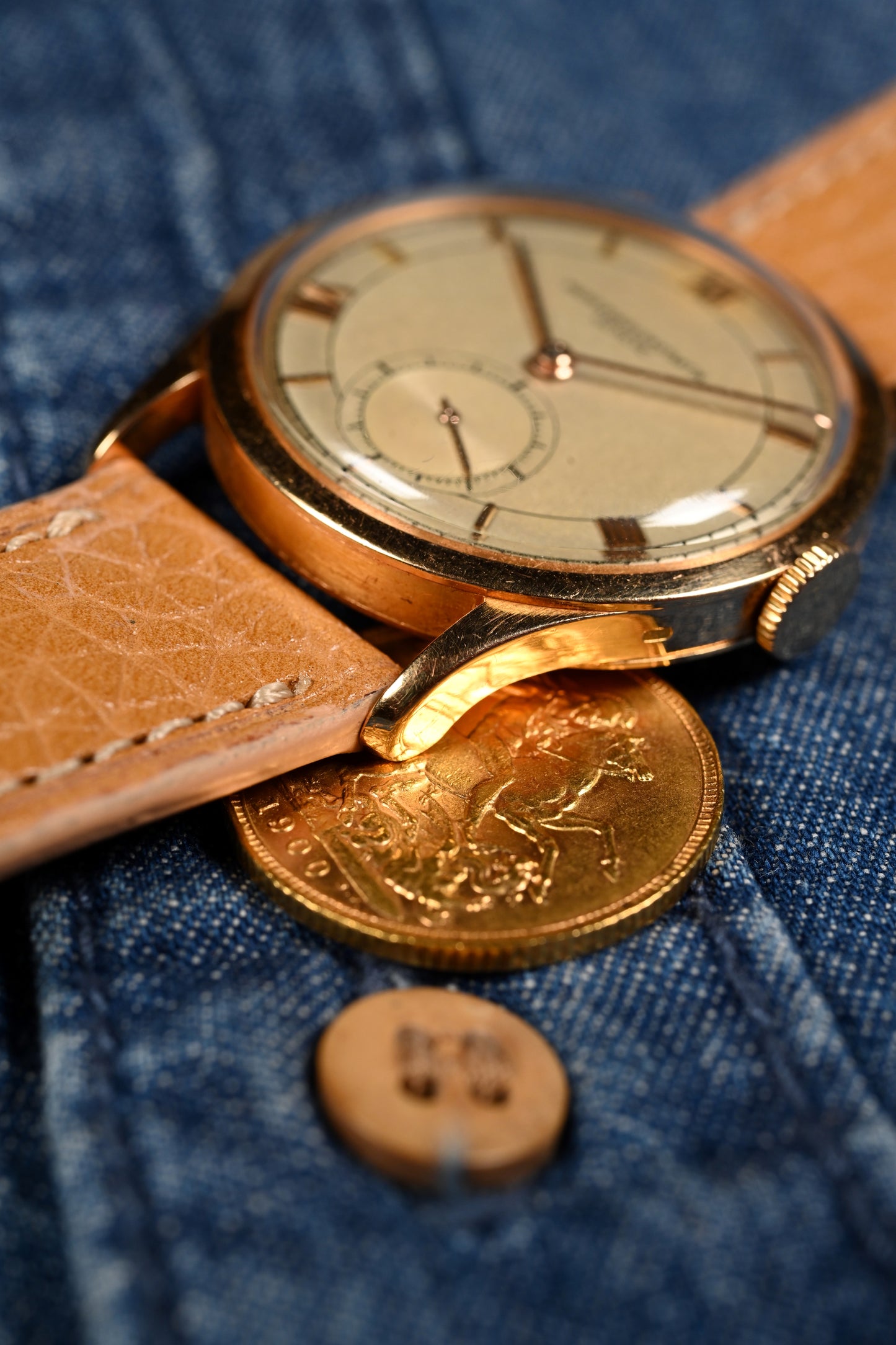 Vacheron & Constantin 4073 - Pink Gold w/ Two Tone Silver Enamel Dial