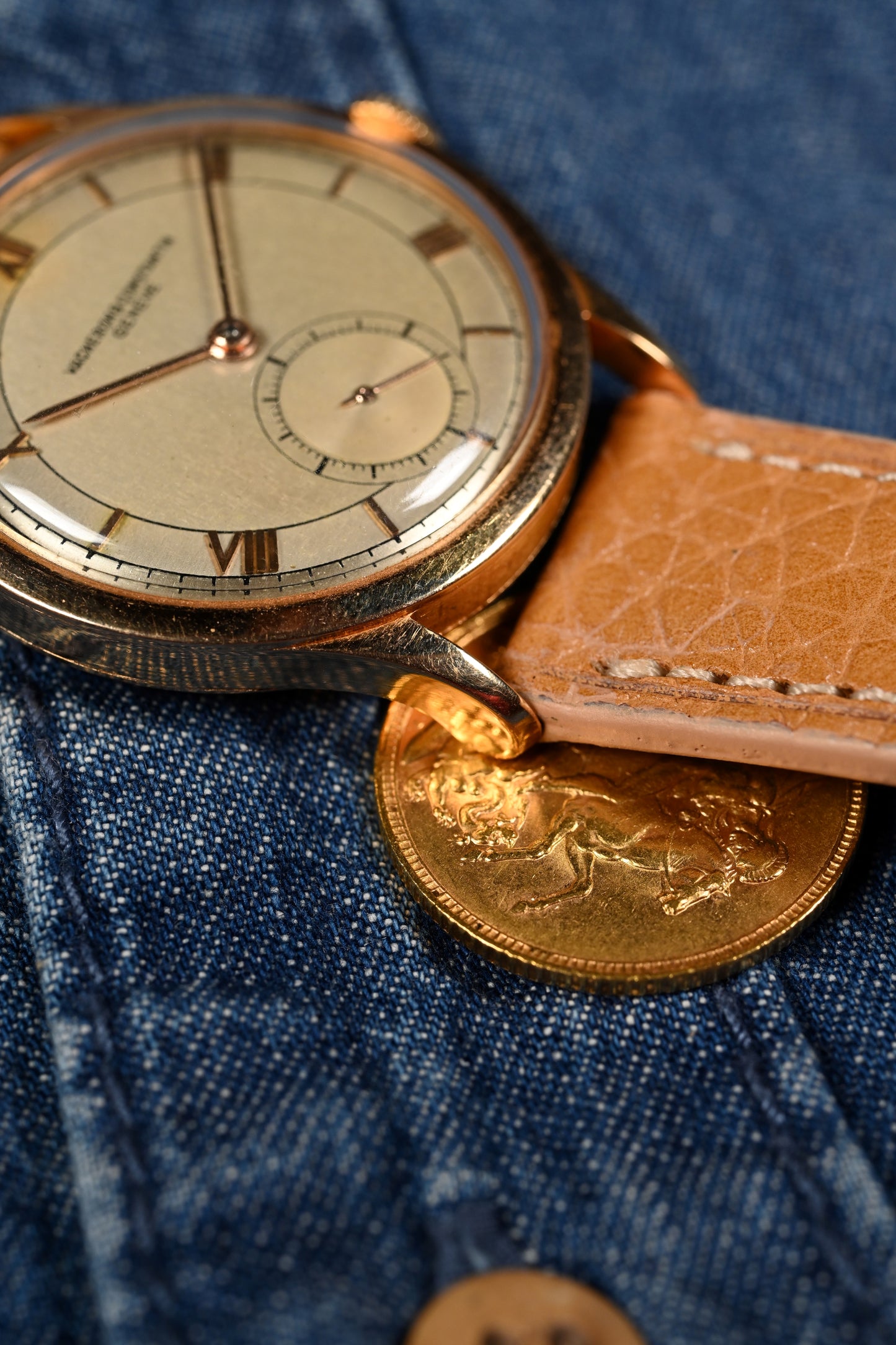 Vacheron & Constantin 4073 - Pink Gold w/ Two Tone Silver Enamel Dial