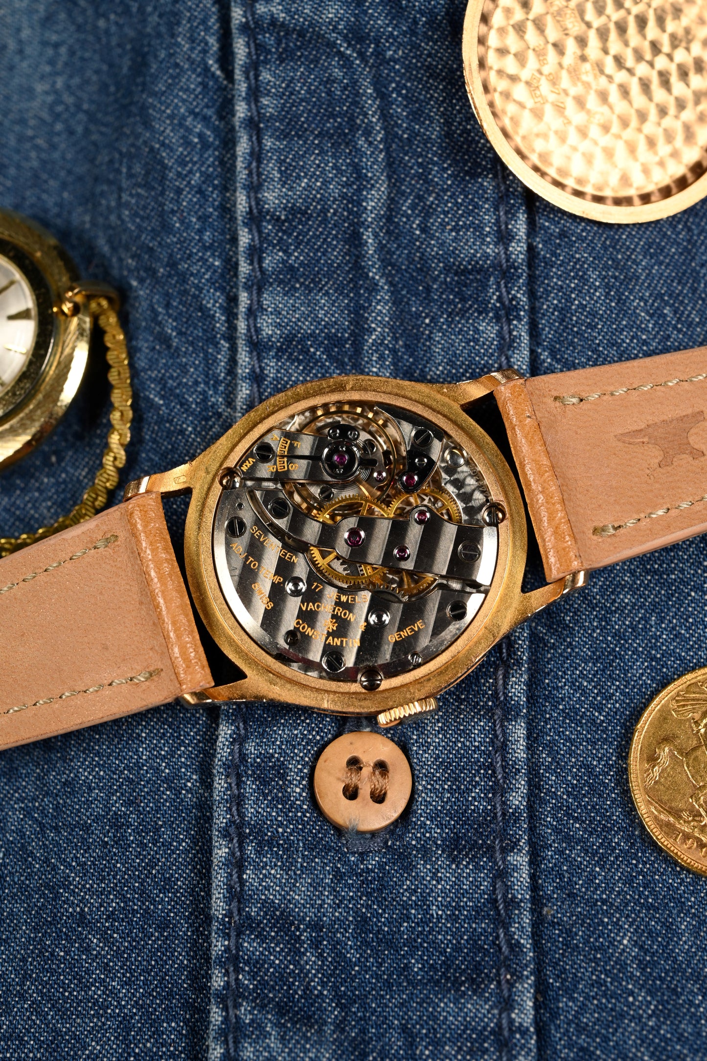 Vacheron & Constantin 4073 - Pink Gold w/ Two Tone Silver Enamel Dial