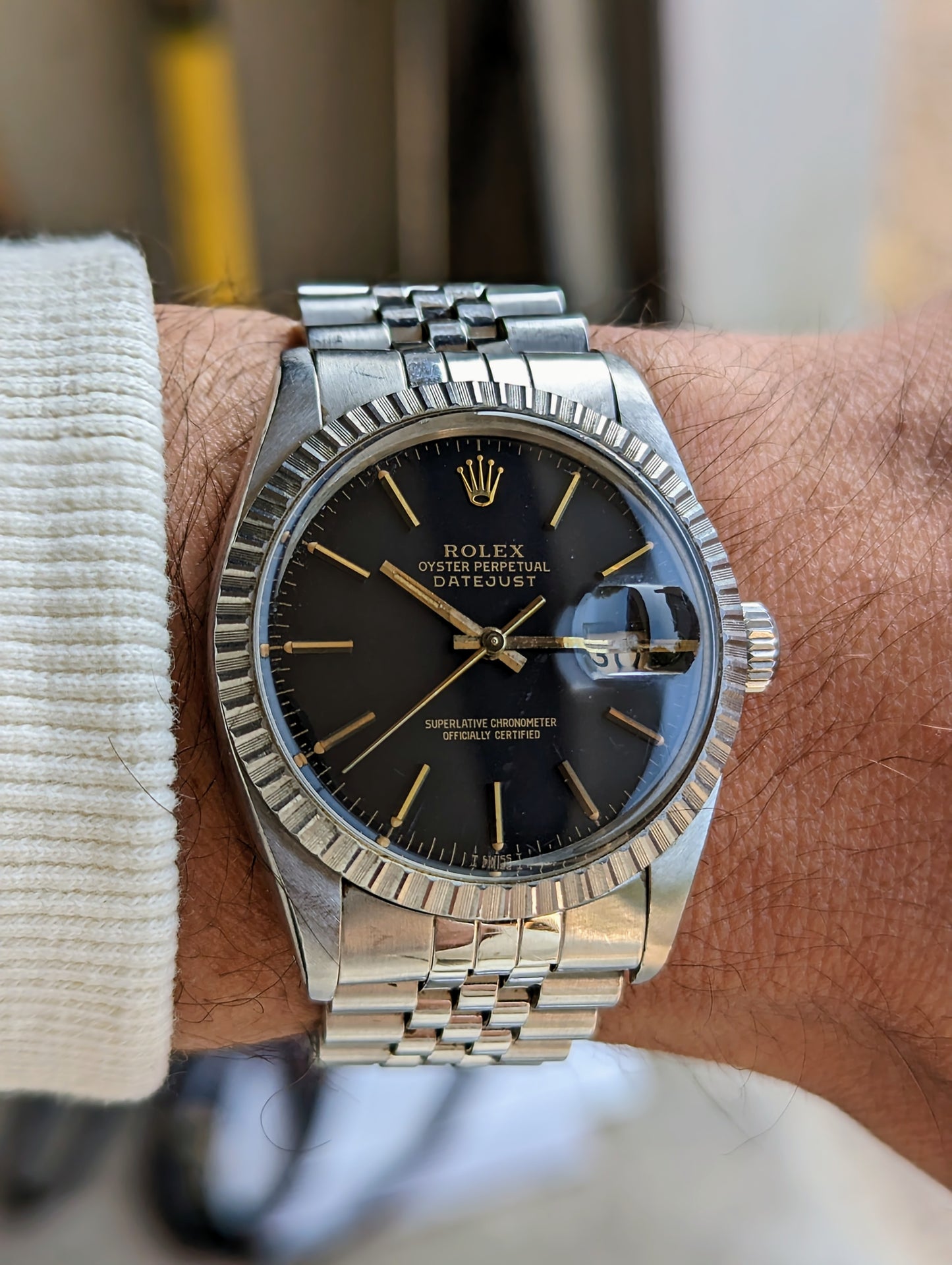 Rolex Datejust 16030 - Gilt & Matte Black