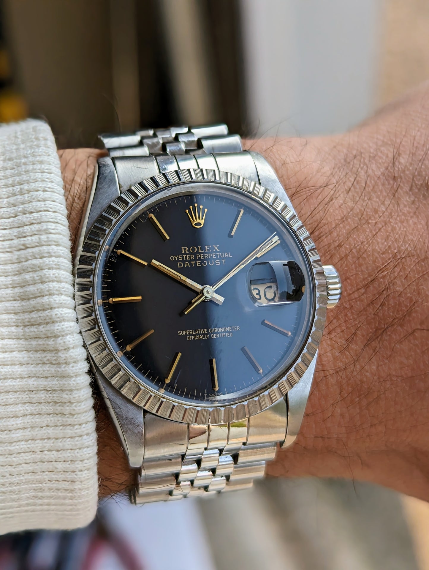 Rolex Datejust 16030 - Gilt & Matte Black