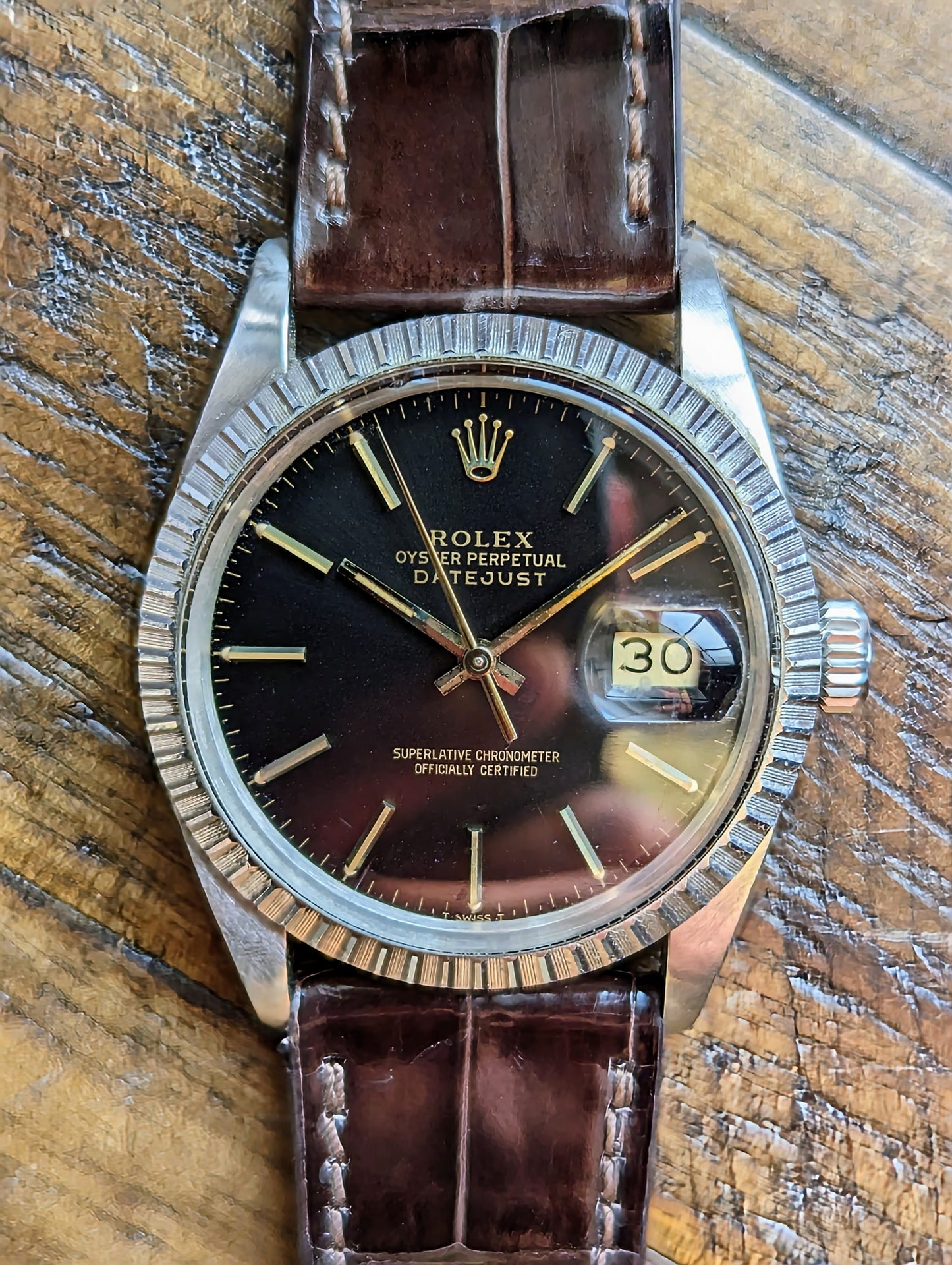 Rolex Datejust 16030 - Gilt & Matte Black