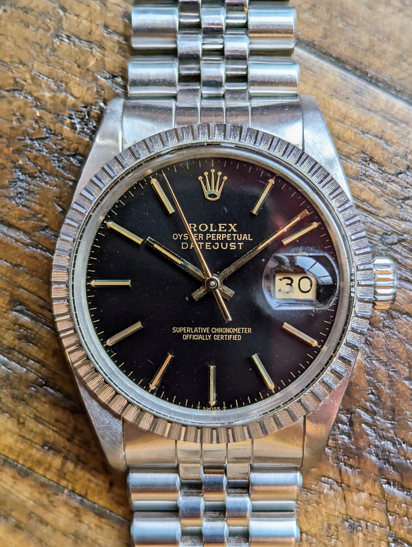 Rolex Datejust 16030 - Gilt & Matte Black