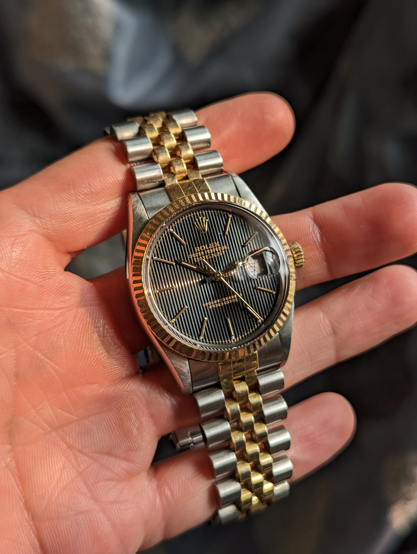 Rolex Datejust 16013 - Black Tapestry