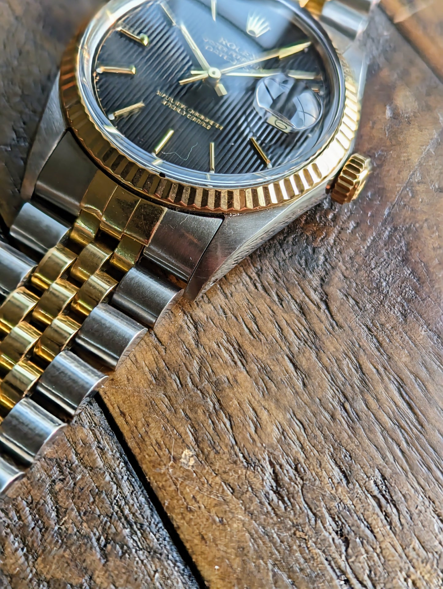 Rolex Datejust 16013 - Black Tapestry