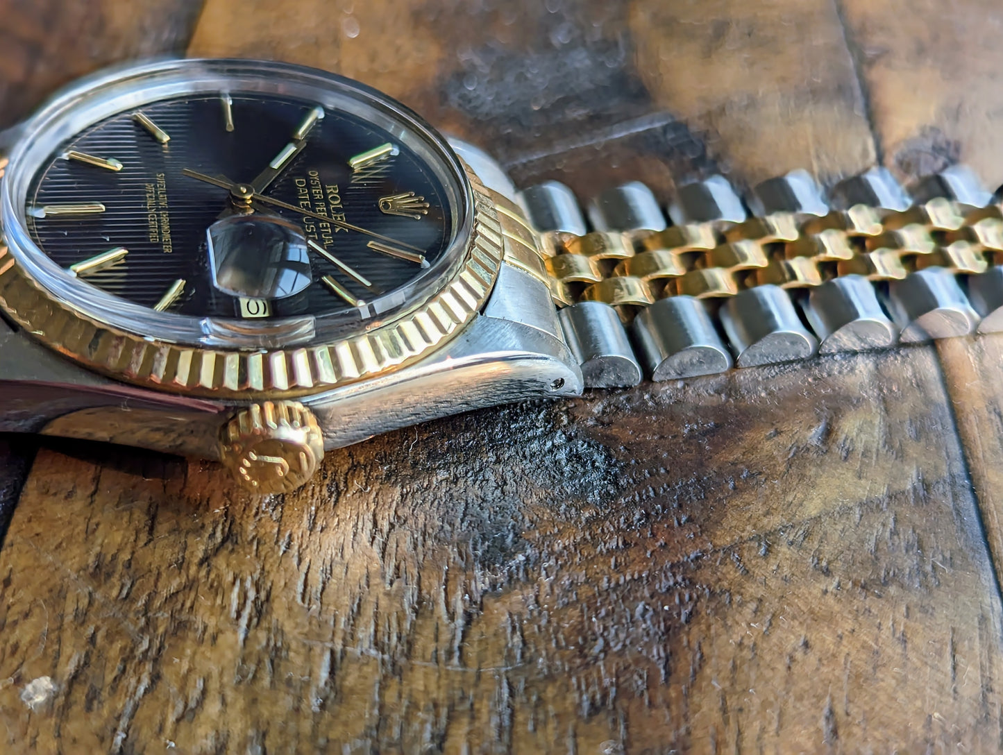 Rolex Datejust 16013 - Black Tapestry