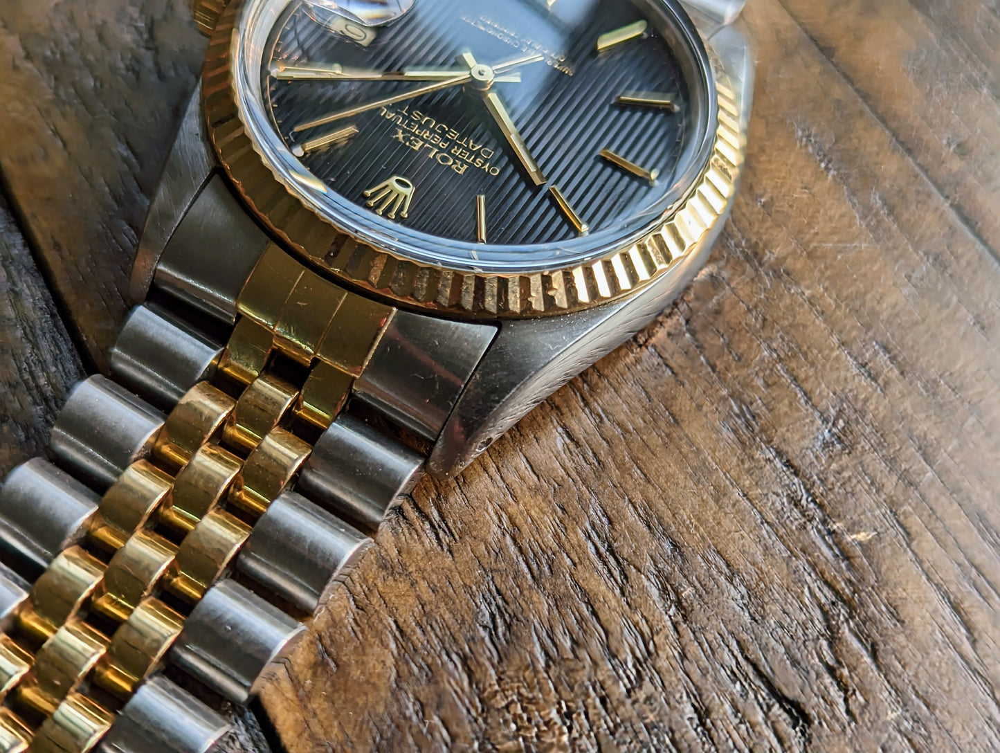 Rolex Datejust 16013 - Black Tapestry