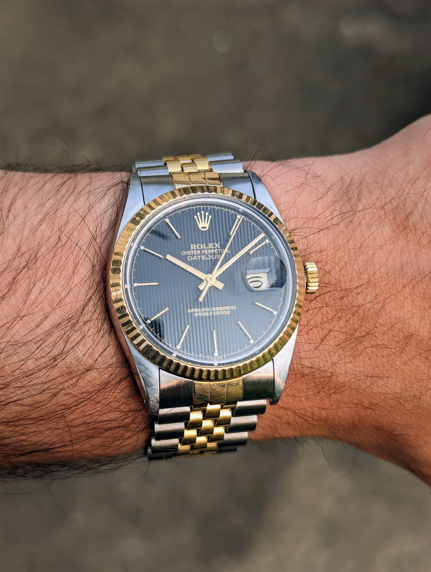 Rolex Datejust 16013 - Black Tapestry