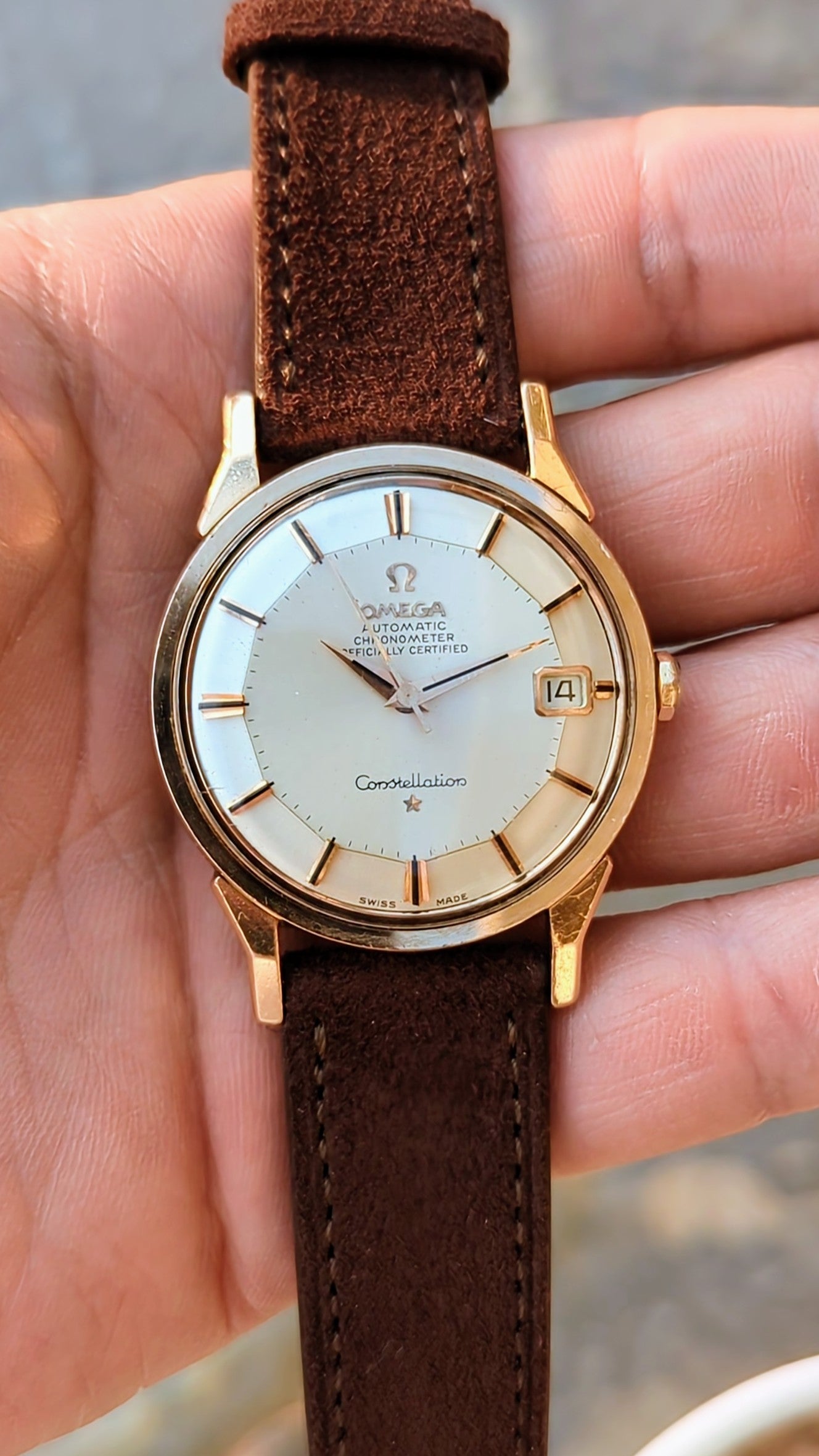 Omega Constellation 168.005 Pink Gold Capped SCVW