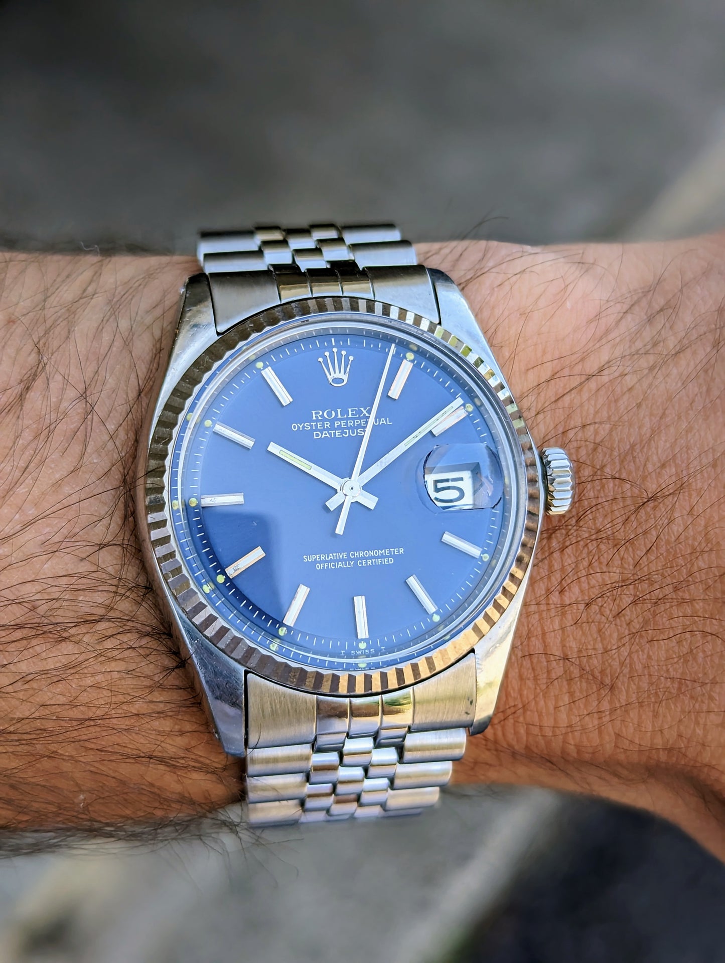 Rolex Datejust 1601 - Blue dial