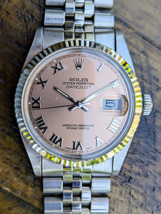 Rolex Datejust 16014 - Salmon - Box and Papers