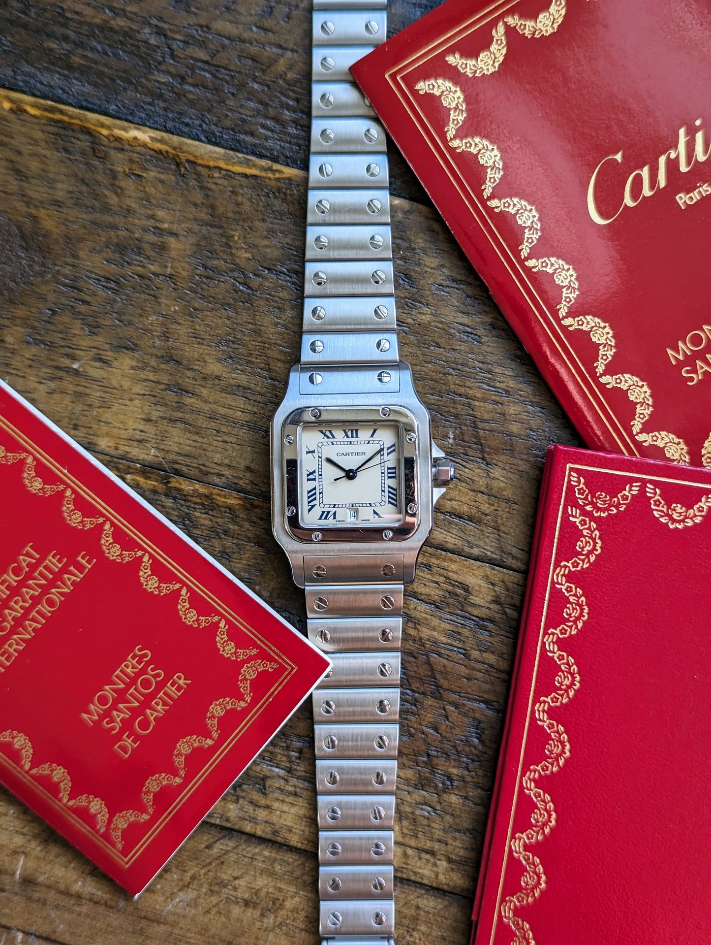 Cartier Santos Galbee - w/ certificate and pamphlets