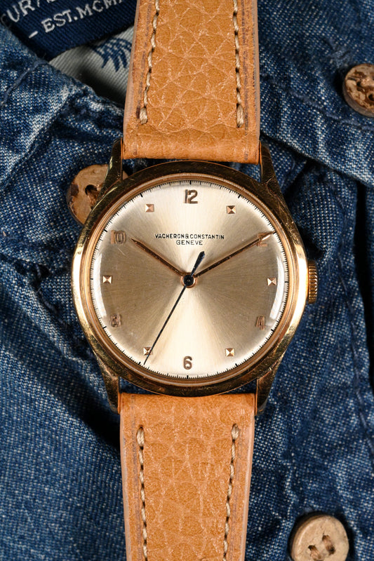 Vacheron & Constantin 4217 in Pink Gold - Silver Sunburst Dial - Serviced w/ 1 year warranty.