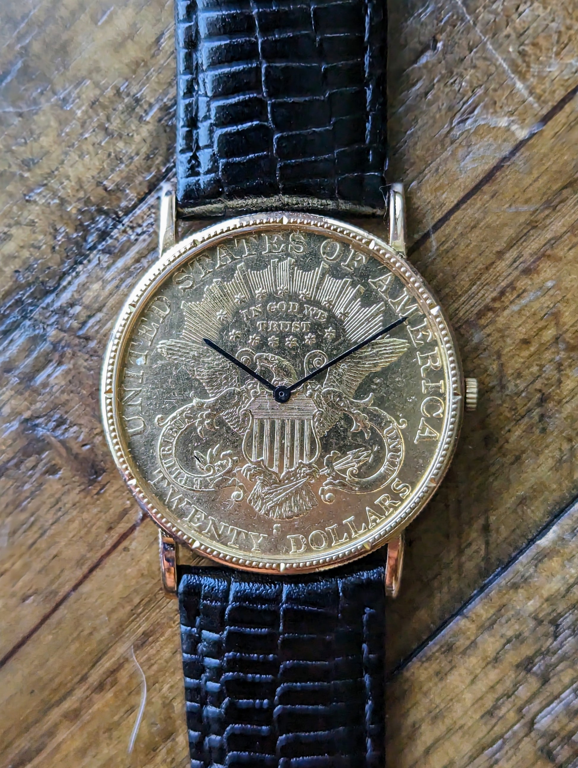 Corum 18kt yellow gold coin mechanical watch – SCVW