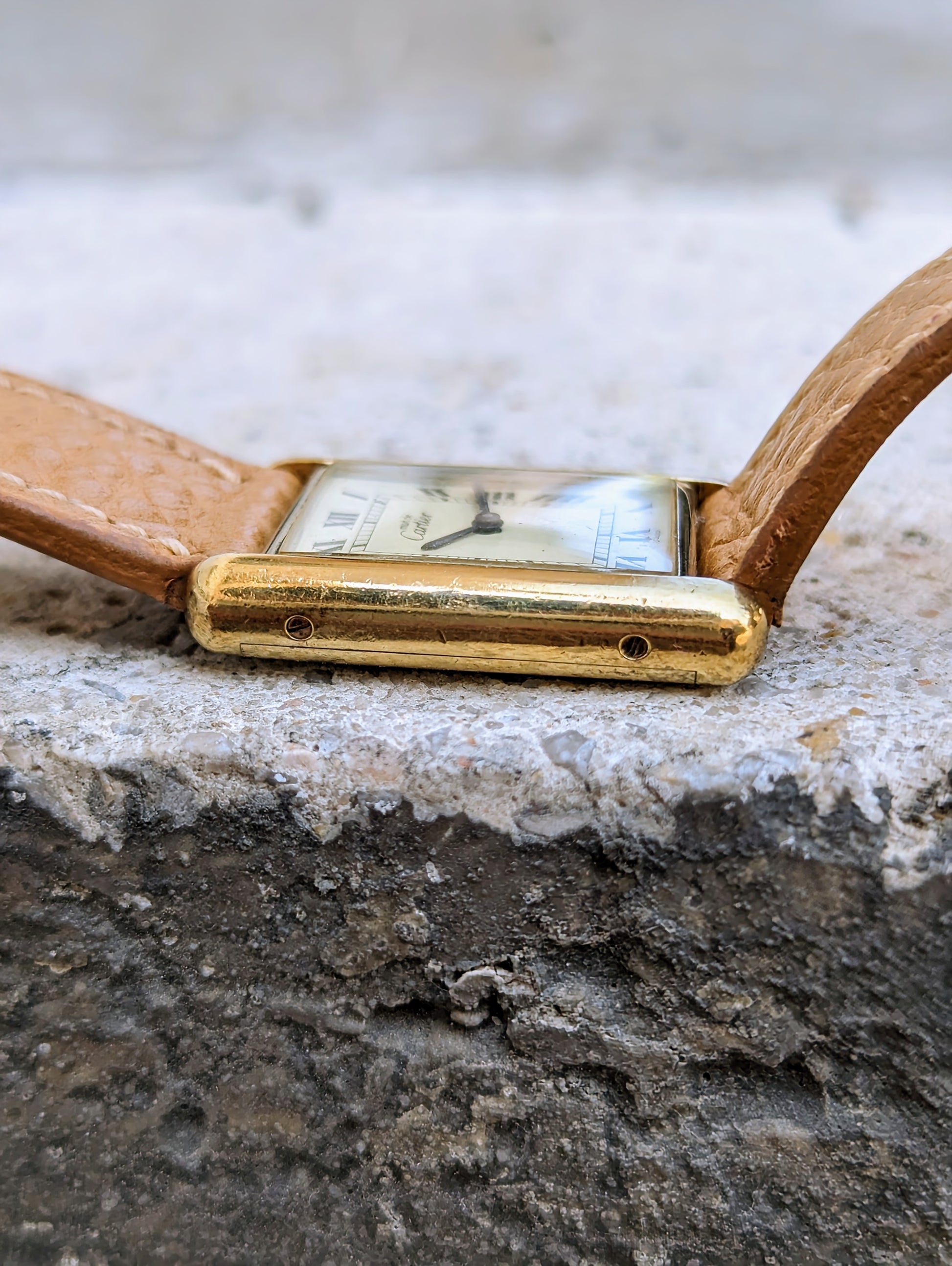 Cartier Tank Lemon Dial Manual wound – SCVW - Main Image