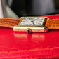 Vintage Cartier Tank Louis 78086 Paris Dial extended pointed blue saphire cabochon crown