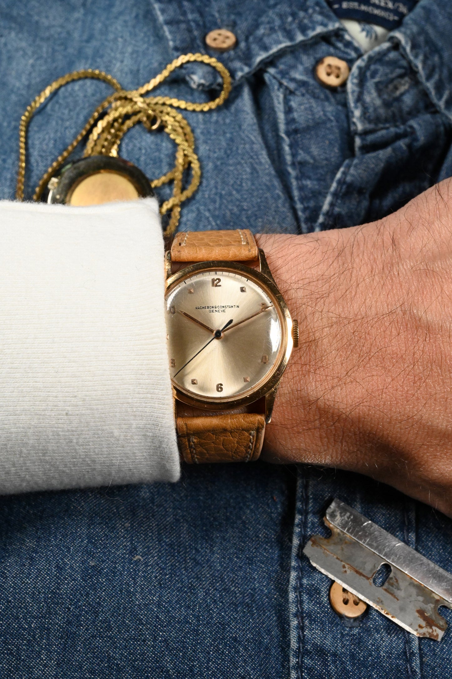 Vacheron & Constantin 4217 in Pink Gold - Silver Sunburst Dial - Serviced w/ 1 year warranty.