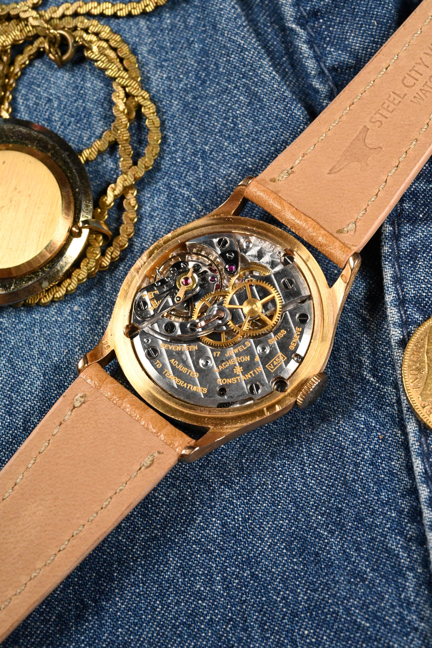 Vacheron & Constantin 4217 in Pink Gold - Silver Sunburst Dial - Serviced w/ 1 year warranty.