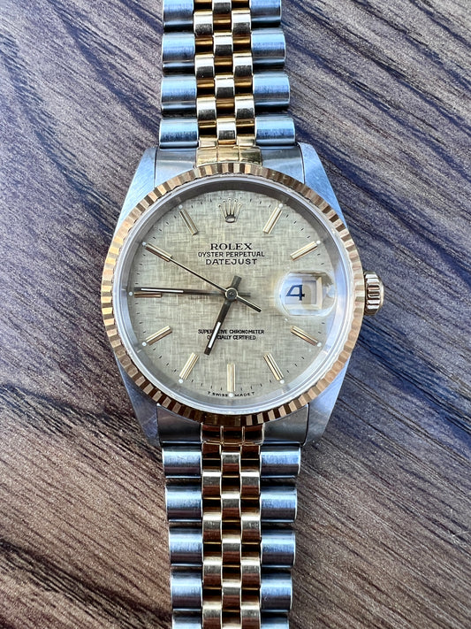 Rolex Datejust 16233 - Linen Dial