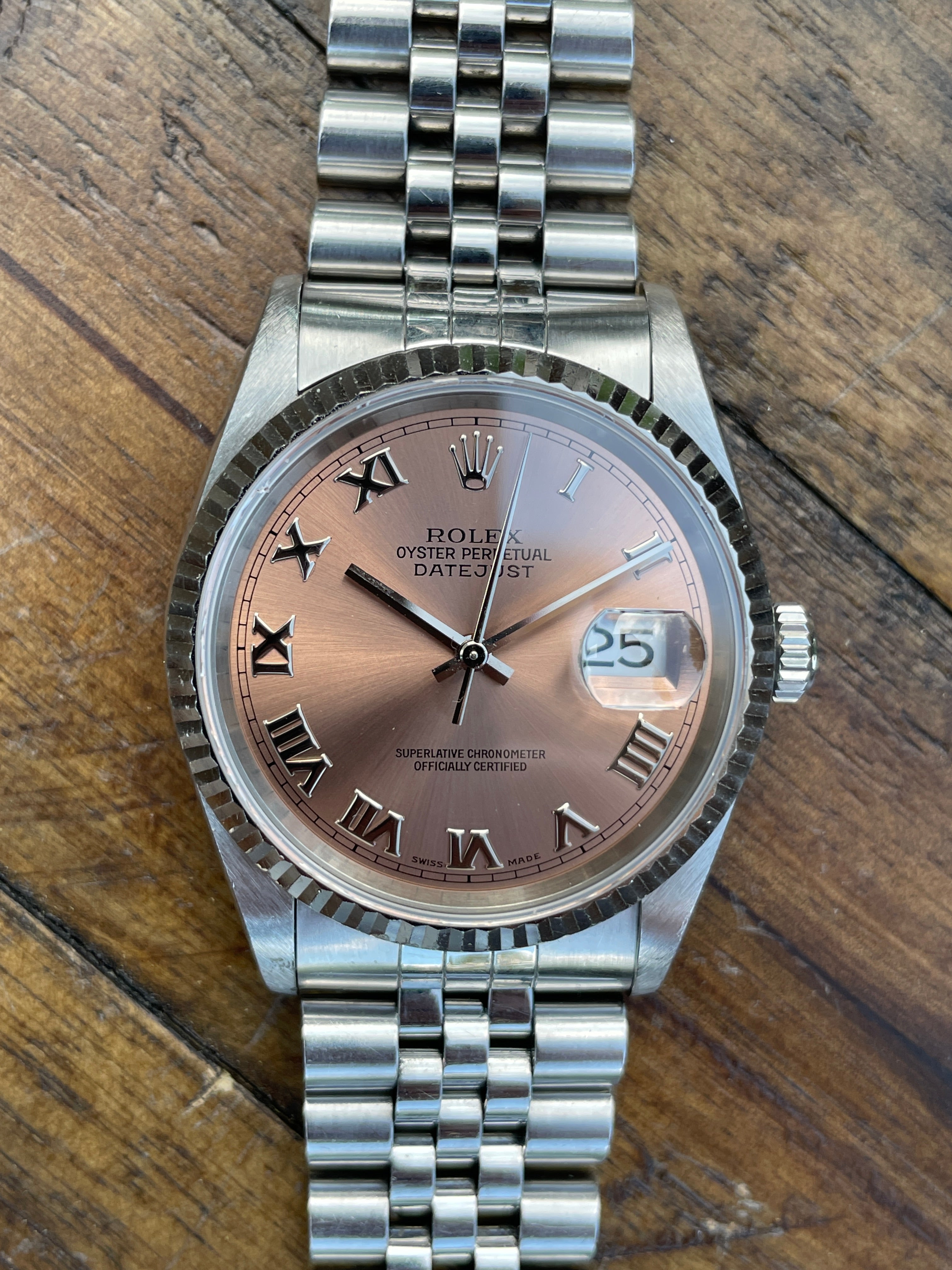 Rolex 16234 store salmon dial