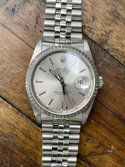 Rolex DateJust 16220  - Box, Papers & Service Card.