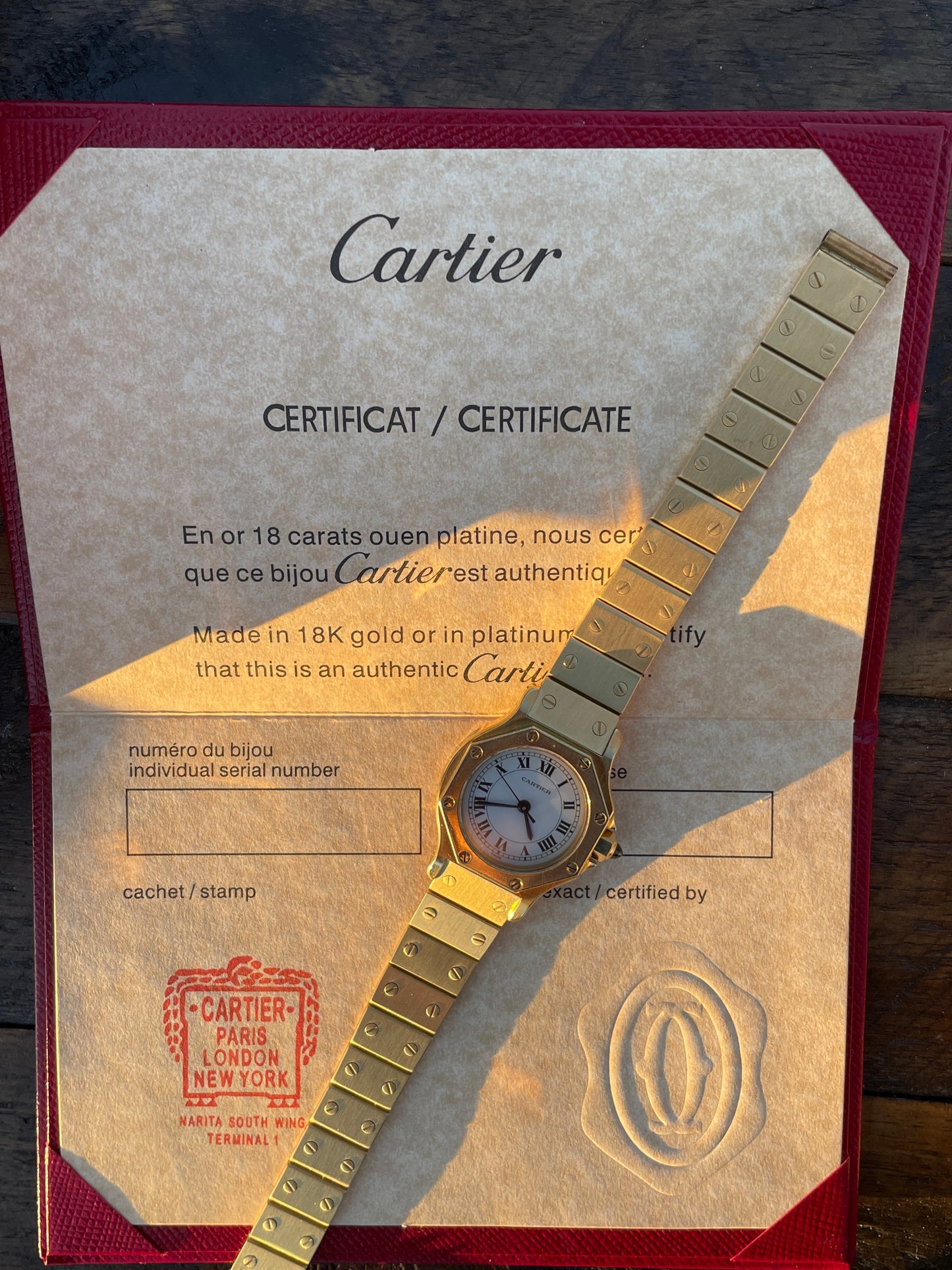 Vintage Cartier Santos 0906 w/ certificate