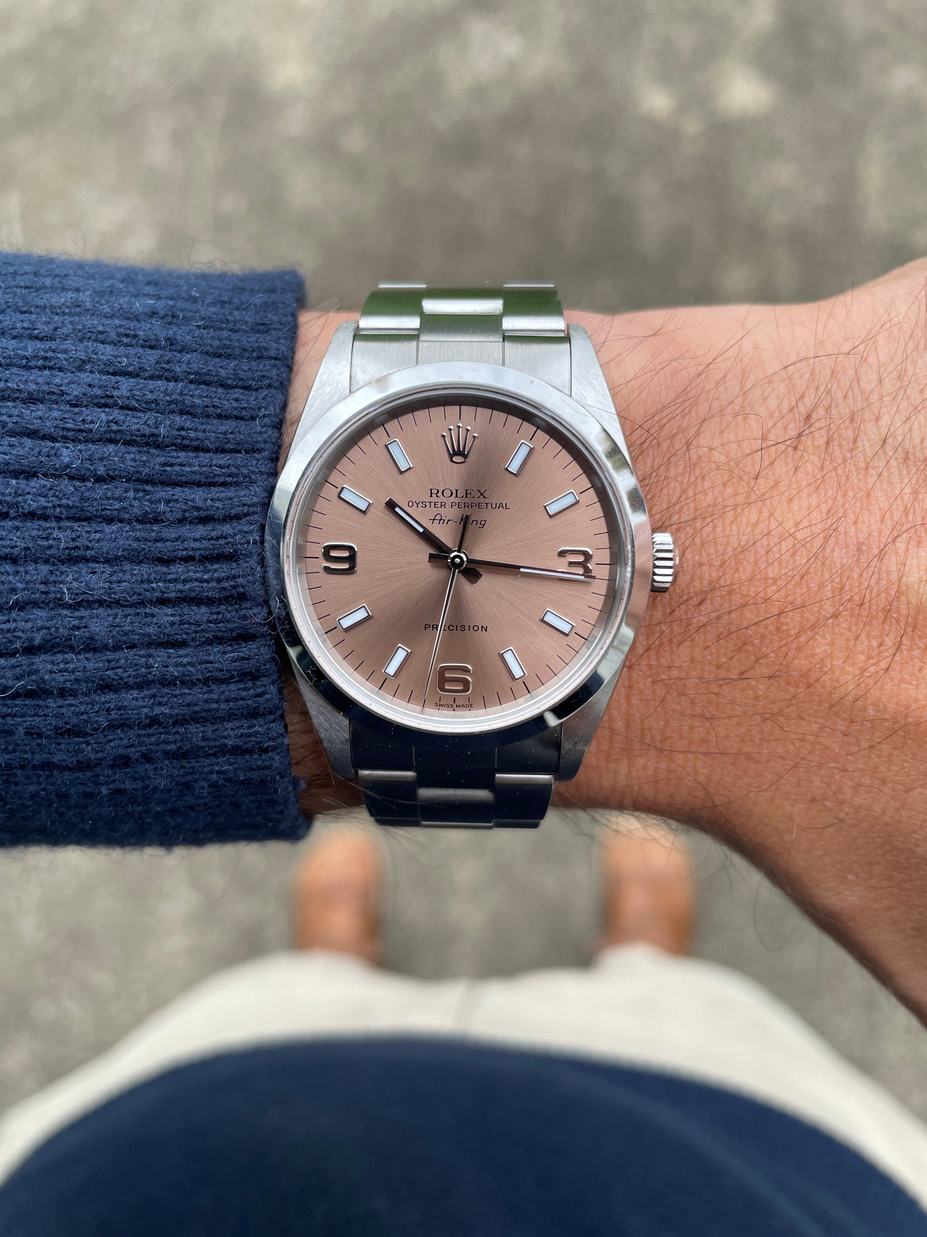 Rolex air 2024 king salmon dial